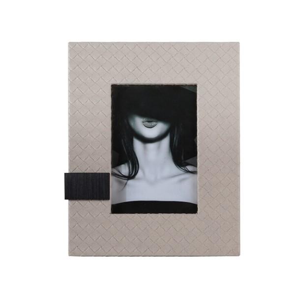 フォトフレーム グレーレザー 19×24cm 箱 FC-2110-A 写真立て 写真たて おしゃれ 結婚記念日 お祝い 贈り物 ギフト | 