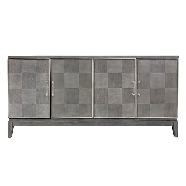 キャビネット W183 オセロ柄 ダークグレー×ライトグレー AC-5092 アンティーク リビングボード おしゃれ 収納家具 |  | 01