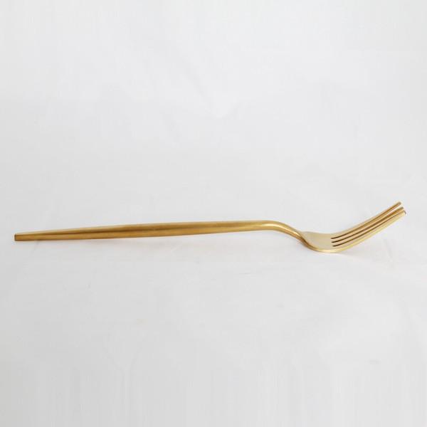 ステンレスのカトラリー3点セット ゴールド フォーク スプーン ナイフ 食器 FC-2102-B |  | 03