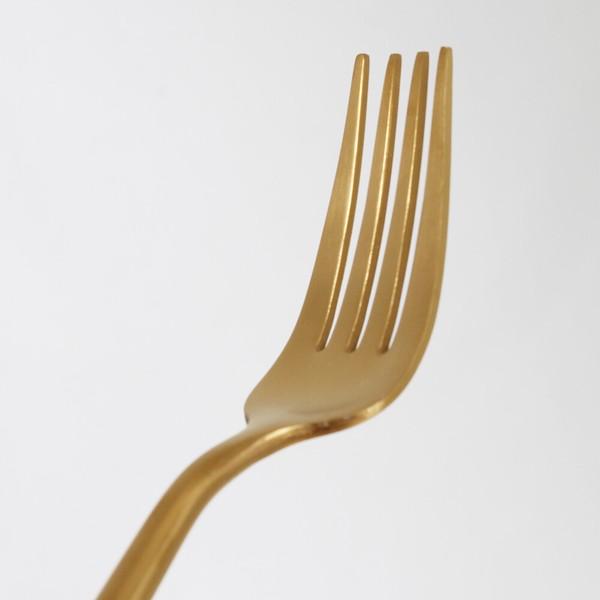 ステンレスのカトラリー3点セット ゴールド フォーク スプーン ナイフ 食器 FC-2102-B |  | 04