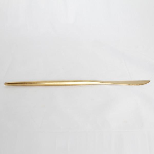 ステンレスのカトラリー3点セット ゴールド フォーク スプーン ナイフ 食器 FC-2102-B |  | 05