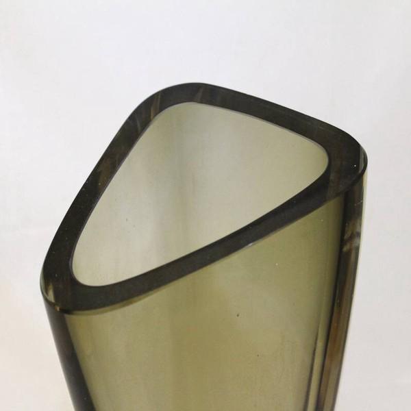 新商品 ガラス モダンフラワーベース アースカラー イエローグリーン 花瓶 FC-2051-A おしゃれ 玄関 リビング ガーデンファニチャー