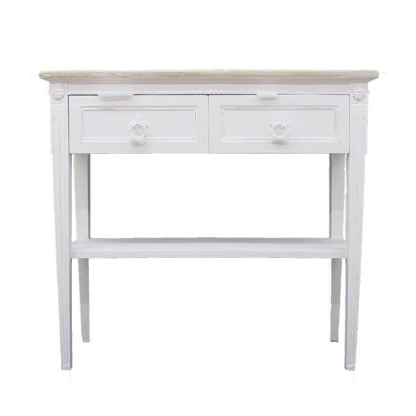 フレンチシャビー コンソール ホワイト テーブル 棚 花瓶棚 輸入家具 シャビー SH-1361-BB アンティーク おしゃれ 高級感 飾り棚 リビング 玄関 | 