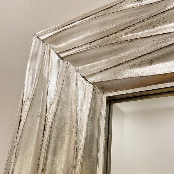 壁掛け デザインミラー 80×110cm ウォールミラー 海外家具 リビング 寝室 CZ-1200 掛鏡 掛け かがみ おしゃれ エレガント 高級感 アンティーク |  | 05