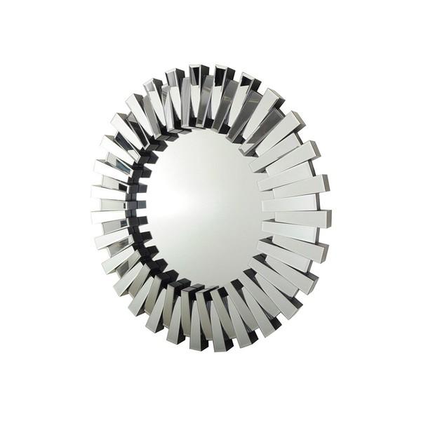 壁掛け ミラー 直径60cm ウォールミラー ラウンドミラー 海外家具 リビング CZ-800-S 掛鏡 掛け かがみ おしゃれ エレガント 高級感 アンティーク | 