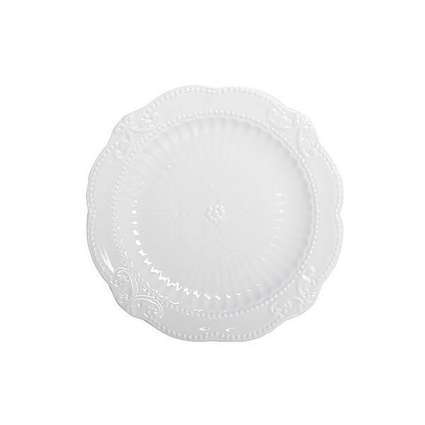 プレート ホワイト S 2枚セット φ20 皿 FC-305-B おしゃれ 高級感 エレガント アンティーク | 