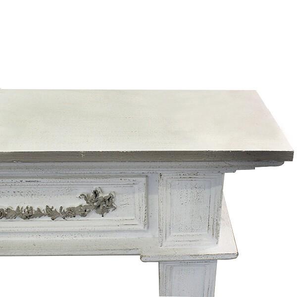 シャビーシックなマントルピース ホワイト/ベージュ 暖炉 韓国インテリア ヨーロピアン 洋風 SS-74-SG-AT おしゃれ 白 ホワイト アンティーク |  | 01