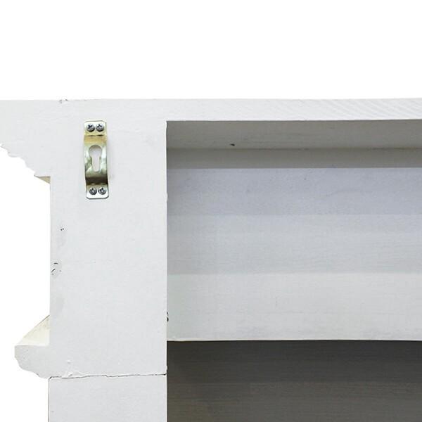 シャビーシックなマントルピース ホワイト/ベージュ 暖炉 韓国インテリア ヨーロピアン 洋風 SS-74-SG-AT おしゃれ 白 ホワイト アンティーク |  | 05