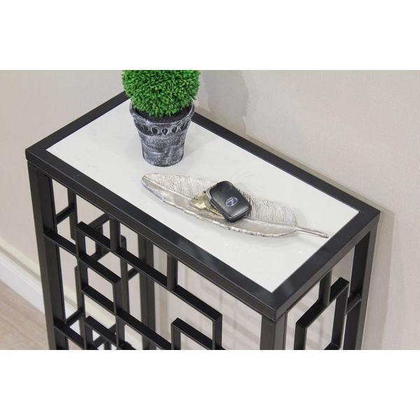 コンソールテーブルSS ブラック アンティーク おしゃれ 高級感 飾り棚 リビング 玄関 |  | 07
