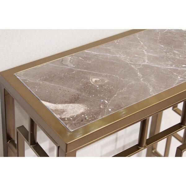 コンソールテーブルSS ブロンズ AJ-444-SS-G アンティーク おしゃれ 高級感 飾り棚 リビング 玄関 |  | 04