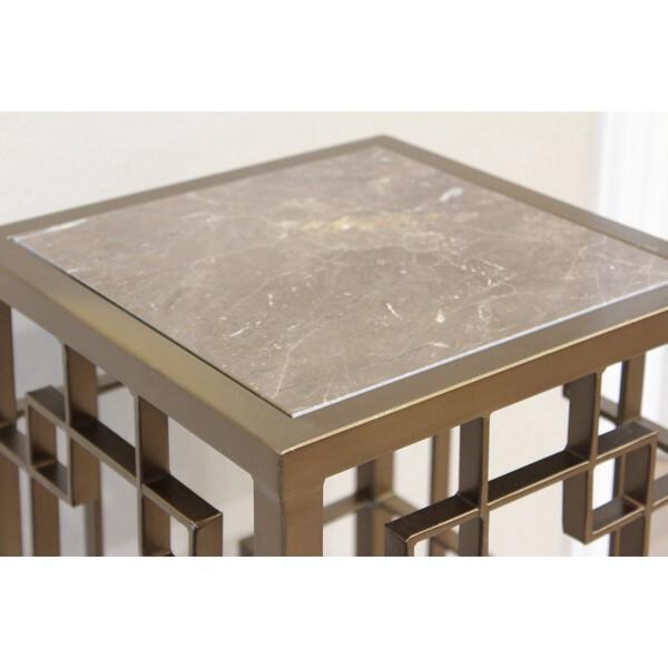 フラワースタンド ブロンズ AJ-444-1-G 花台 飾り棚 アイアン 室内 玄関 おしゃれ 鉢台 ガーデンラック |  | 03