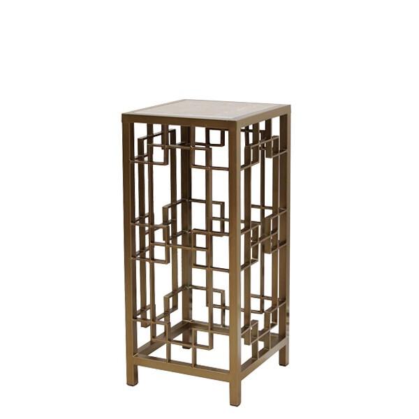 フラワースタンド ブロンズ AJ-444-2-G 花台 飾り棚 アイアン 室内 玄関 おしゃれ 鉢台 ガーデンラック | 