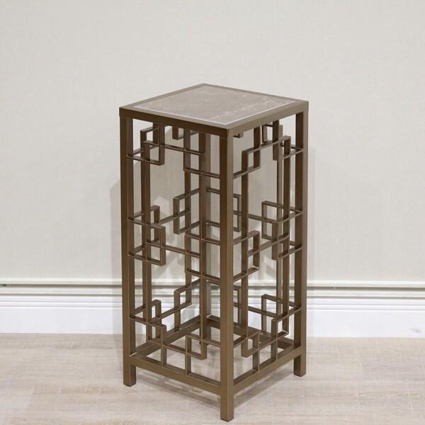 フラワースタンド ブロンズ AJ-444-2-G 花台 飾り棚 アイアン 室内 玄関 おしゃれ 鉢台 ガーデンラック |  | 02