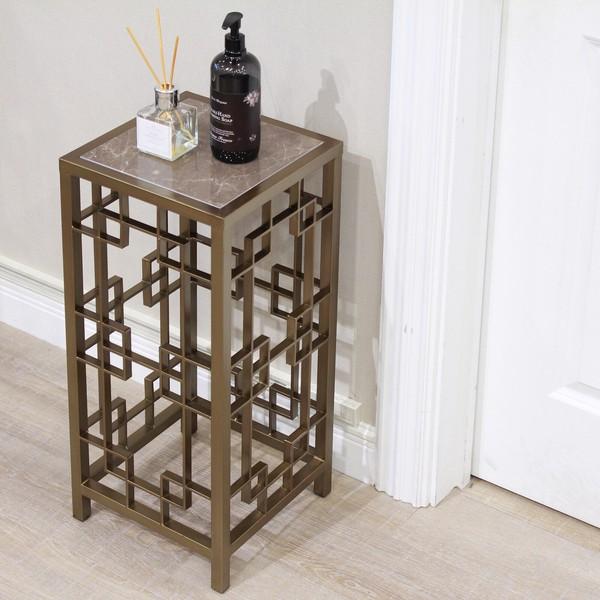 フラワースタンド ブロンズ AJ-444-2-G 花台 飾り棚 アイアン 室内 玄関 おしゃれ 鉢台 ガーデンラック |  | 06