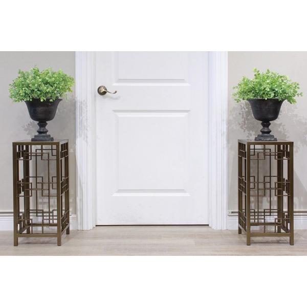 フラワースタンド ブロンズ AJ-444-2-G 花台 飾り棚 アイアン 室内 玄関 おしゃれ 鉢台 ガーデンラック |  | 07