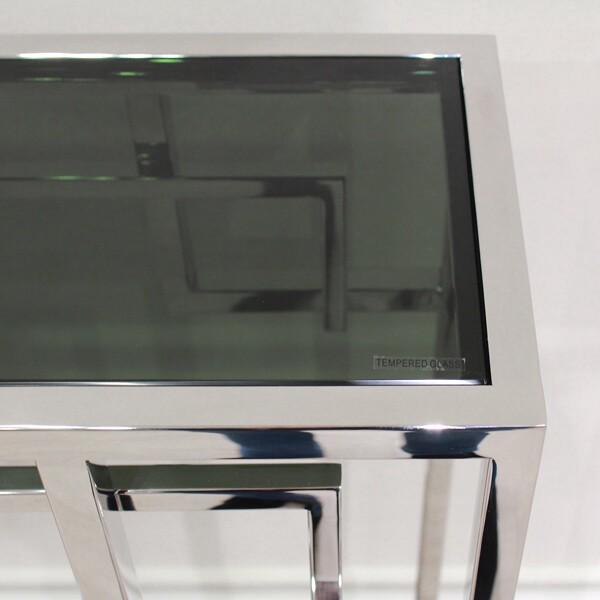 ガラス×大理石 コンソールテーブル シルバー 収納 オープンラック EH-154-S アンティーク おしゃれ 高級感 飾り棚 リビング 玄関 |  | 04