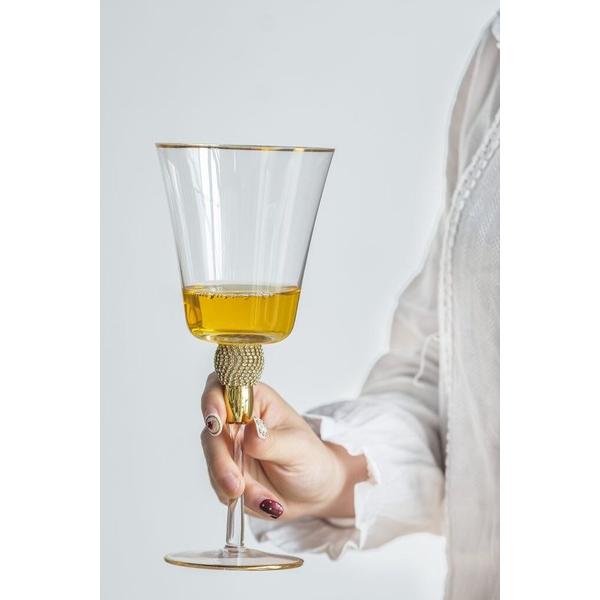 ワイングラス ゴールド 2脚セット AN-77155 おしゃれ 高級感 酒器 |  | 02