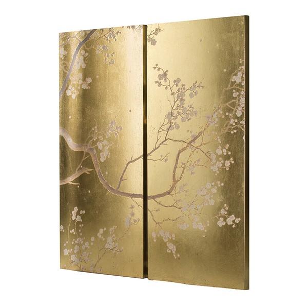 梅の屏風 アートパネル H120cm AN-48104 ウォールパネル アートボード おしゃれ 高級感 エレガント アンティーク |  | 02
