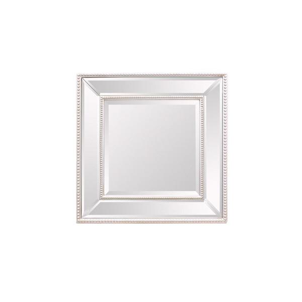 ウォールミラー ドットフレーム 正方形 Sサイズ 44cm×44cm XR-3378-3030 掛鏡 掛け かがみ おしゃれ エレガント 高級感 アンティーク | 