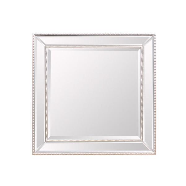 ウォールミラー ドットフレーム 正方形 Mサイズ 64cm×64cm XR-3378-5050 掛鏡 掛け かがみ おしゃれ エレガント 高級感 アンティーク | 