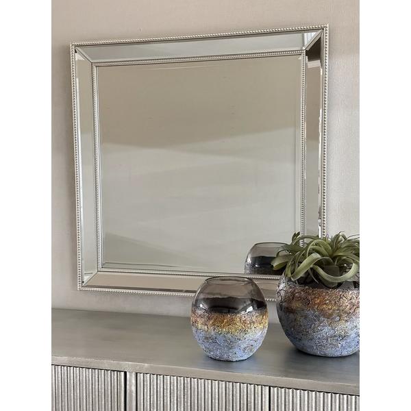 ウォールミラー ドットフレーム 正方形 Lサイズ 84cm×84cm XR-3378-7070 掛鏡 掛け かがみ おしゃれ エレガント 高級感 アンティーク |  | 05