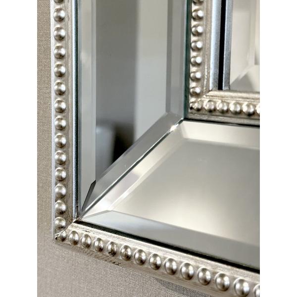 ウォールミラー ドットフレーム 正方形 Lサイズ 84cm×84cm XR-3378-7070 掛鏡 掛け かがみ おしゃれ エレガント 高級感 アンティーク |  | 06