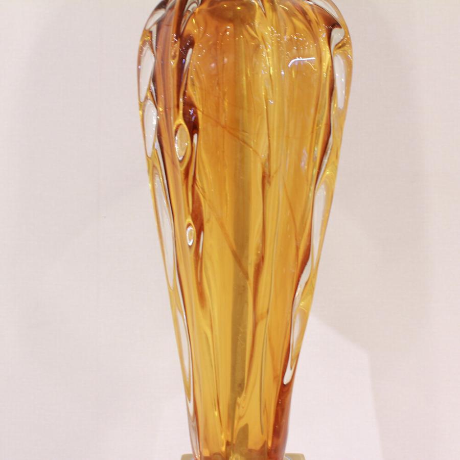 テーブルランプ ガラス オレンジ モダン AC-1528 | ブランド登録なし | 02