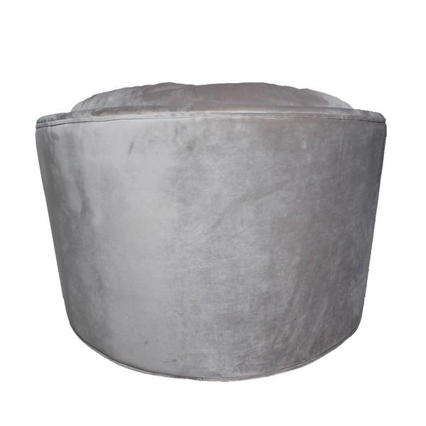 回転式 一人掛けソファ グレー ラグジュアリー 円形 EH-189-1 1人掛