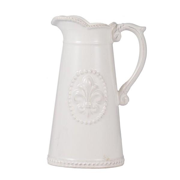 ホワイトピッチャー AN-67120 水差し おしゃれ アンティーク 置物 オブジェ カフェ | 