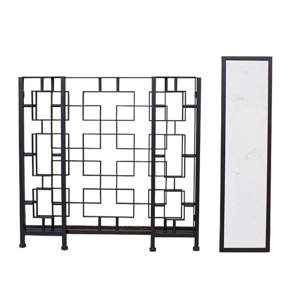 大理石とアイアンのコンソールテーブル アンティーク おしゃれ 高級感 飾り棚 リビング 玄関 |  | 10