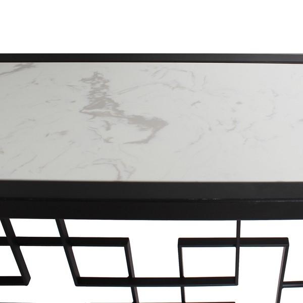 大理石とアイアンのコンソールテーブル アンティーク おしゃれ 高級感 飾り棚 リビング 玄関 |  | 04