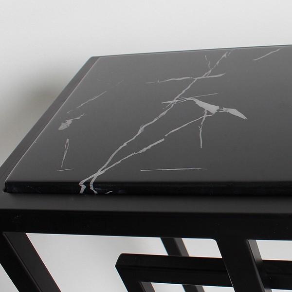 コンソールテーブル ブラック 収納 オープンラック アイアン 大理石 EH-154 アンティーク おしゃれ 高級感 飾り棚 リビング 玄関 |  | 06