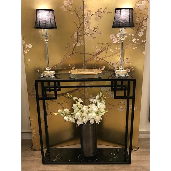 コンソールテーブル ブラック 収納 オープンラック アイアン 大理石 EH-154 アンティーク おしゃれ 高級感 飾り棚 リビング 玄関 |  | 07