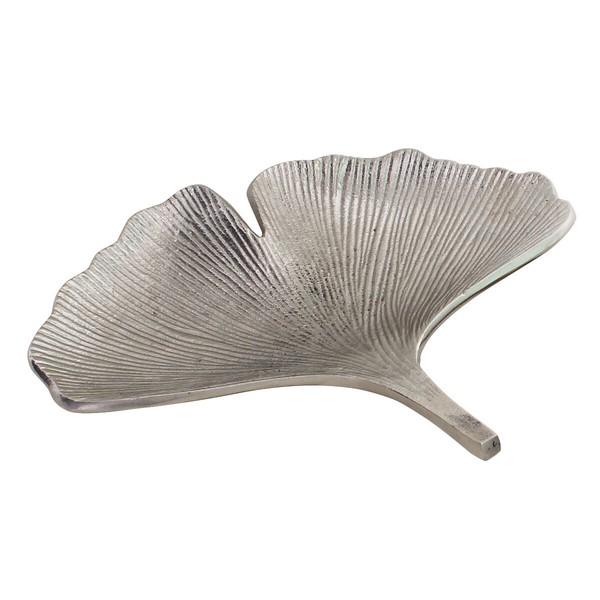 シルバーのリーフトレイ 大小セット お盆 トレー 小物入れ 小物収納 おしゃれ アンティーク 高級感 |  | 01