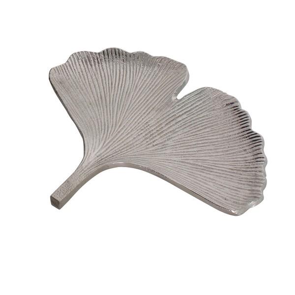 シルバーのリーフトレイ 大小セット お盆 トレー 小物入れ 小物収納 おしゃれ アンティーク 高級感 |  | 02