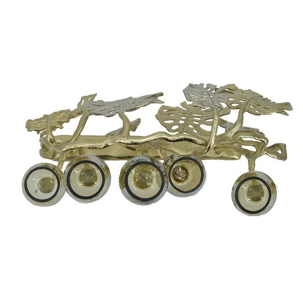 キャンドルホルダー モンステラ AN-48458 おしゃれ 高級感 アンティーク エレガント ロウソク立て |  | 03