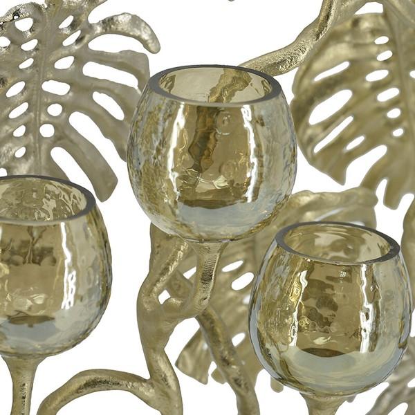 キャンドルホルダー モンステラ AN-48458 おしゃれ 高級感 アンティーク エレガント ロウソク立て |  | 06