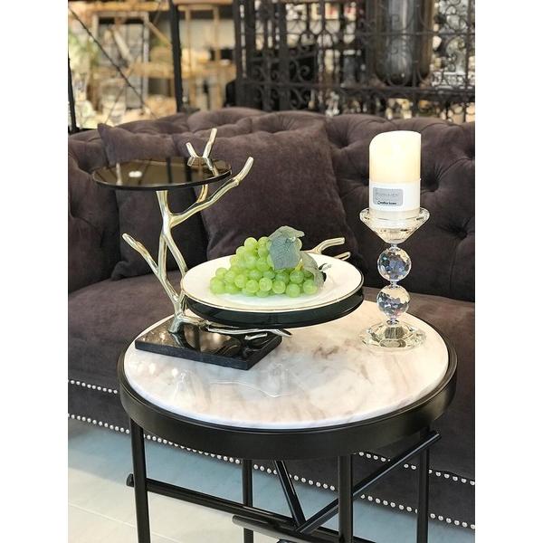 ガラストレー 2段 AN-48457 お盆 トレー 小物入れ 小物収納 おしゃれ アンティーク 高級感 |  | 05