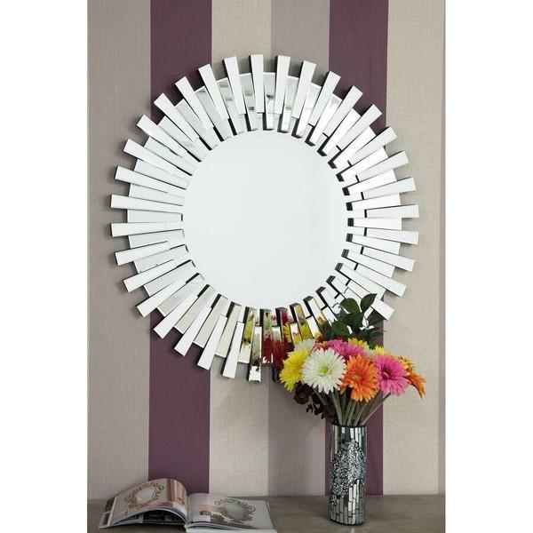 壁掛け ミラー 直径80cm ウォールミラー ラウンドミラー 海外家具 リビング CZ-800 掛鏡 掛け かがみ おしゃれ エレガント 高級感 アンティーク |  | 05