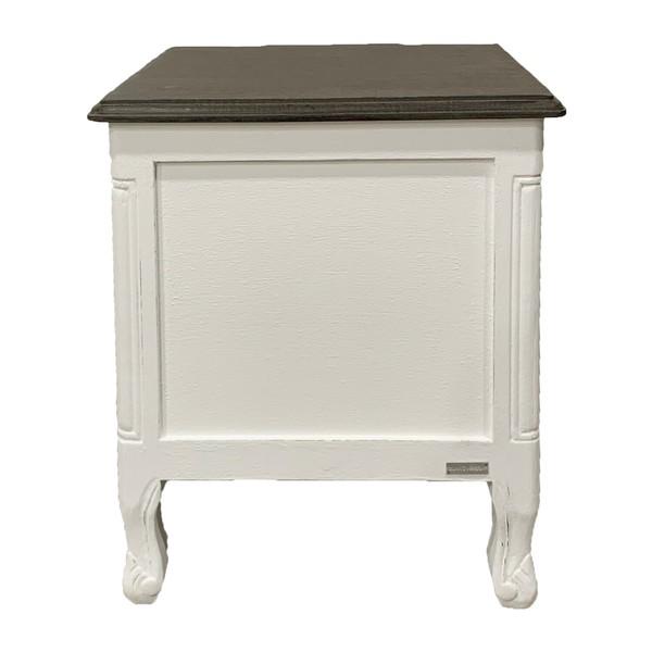 シャビーシック サイドチェスト アンティークホワイト/ブラウングレー SH-338-FB おしゃれ エレガント 猫足 姫系 衣類収納 箪笥 高級感 |  | 03