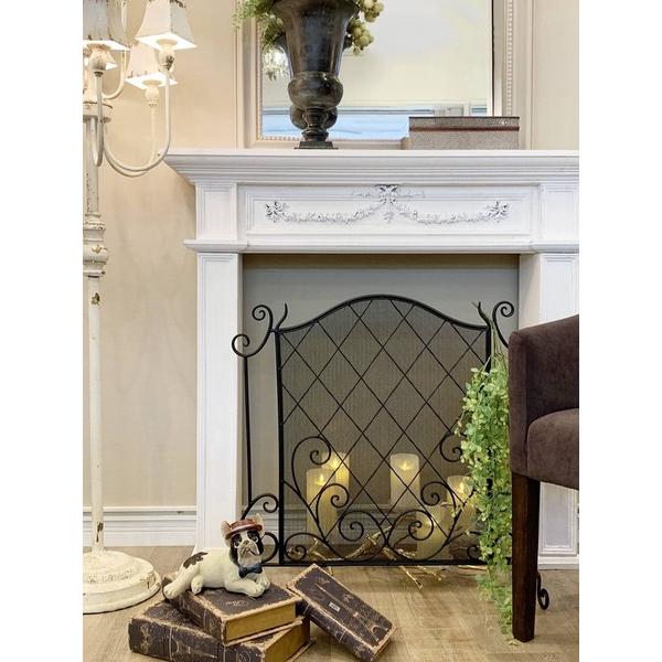 アイアン ファイヤーガード 暖炉 冬 輸入家具 海外 AJ-76 おしゃれ アンティーク調 ディスプレイ 店舗 アイアン製 エレガント 黒 間仕切り |  | 06