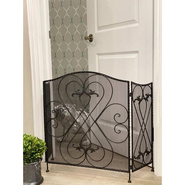 アイアン ファイヤーガード 3連 暖炉 輸入家具 海外 オシャレ 洋風 AJ-75 おしゃれ アンティーク調 ディスプレイ 店舗 アイアン製 エレガント 黒 間仕切り |  | 07