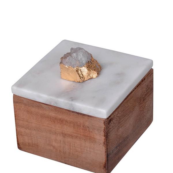 ボックス ウッド×大理石 小物入れ 小物収納 整理整頓 卓上 机上 収納ケース 収納ボックス |  | 02