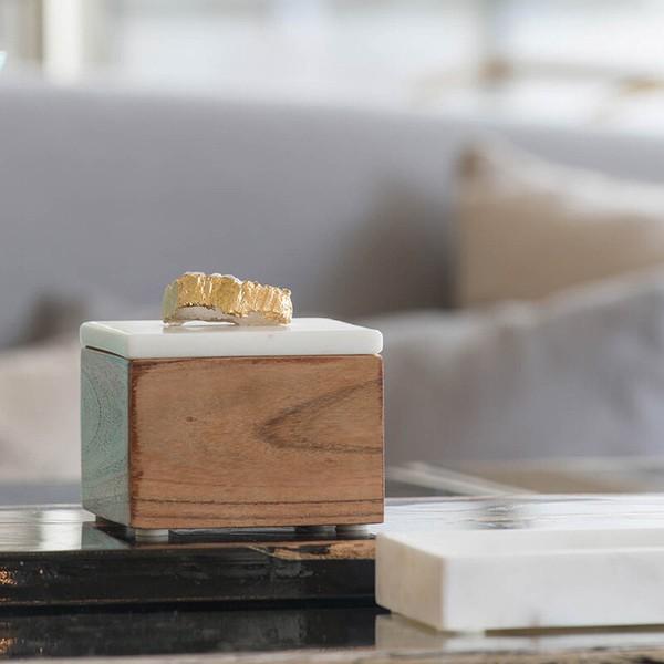 ボックス ウッド×大理石 小物入れ 小物収納 整理整頓 卓上 机上 収納ケース 収納ボックス |  | 05