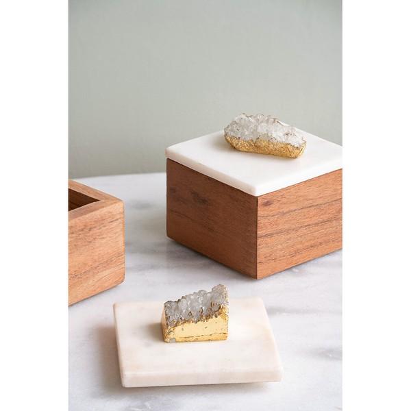 ボックス ウッド×大理石 小物入れ 小物収納 整理整頓 卓上 机上 収納ケース 収納ボックス |  | 07