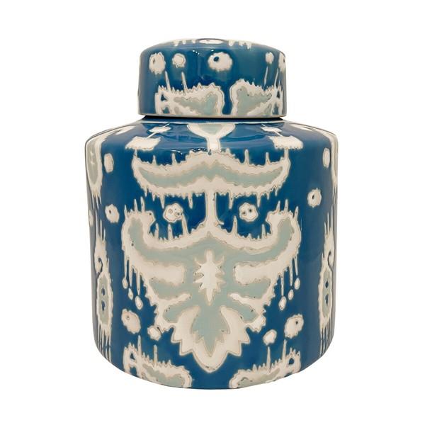 ジンジャージャー 蓋付き壺 花瓶 おしゃれ かわいい 可愛い 陶器 玄関 リビング アンティーク 花器 | 