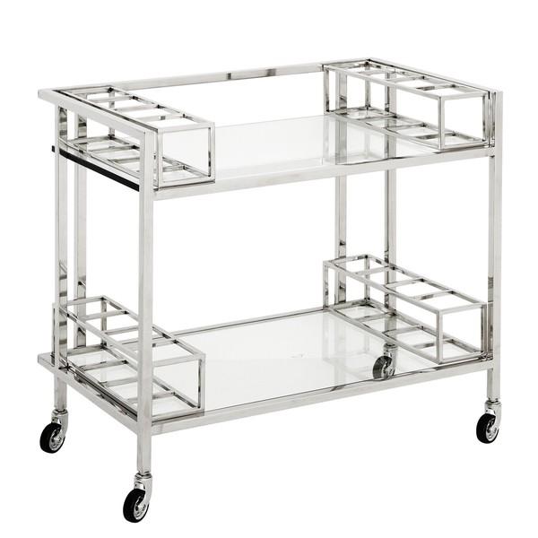 バーワゴン キッチンワゴン 配膳車 カート キャスター付き 作業台 おしゃれ 高級感 エレガント アンティーク | 