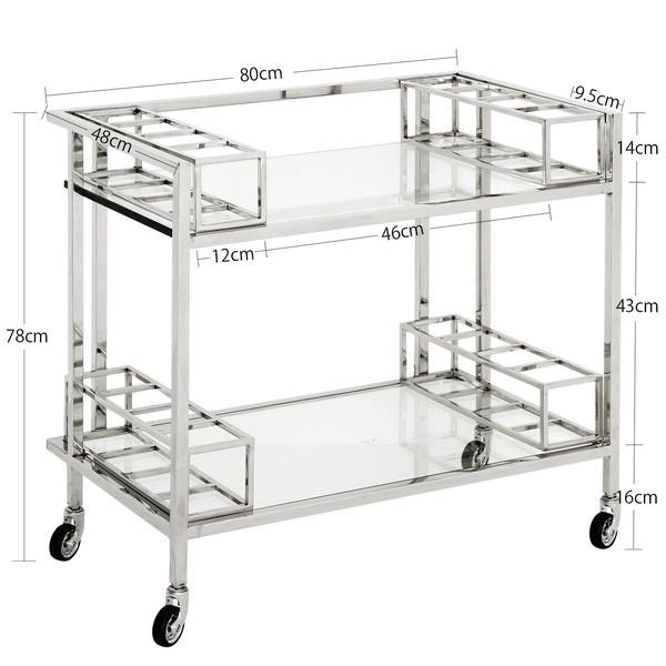 バーワゴン キッチンワゴン 配膳車 カート キャスター付き 作業台 おしゃれ 高級感 エレガント アンティーク |  | 04