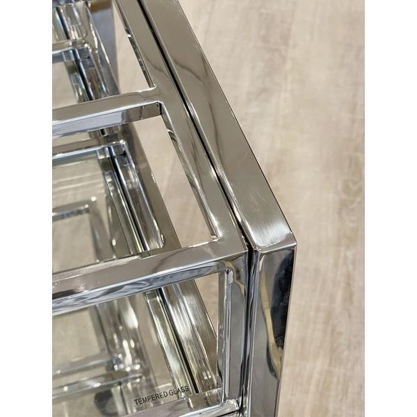 バーワゴン キッチンワゴン 配膳車 カート キャスター付き 作業台 おしゃれ 高級感 エレガント アンティーク |  | 06