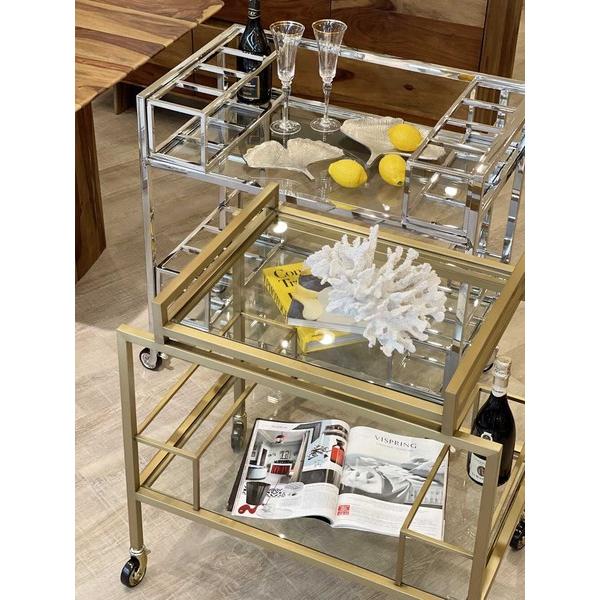 バーワゴン キッチンワゴン 配膳車 カート キャスター付き 作業台 おしゃれ 高級感 エレガント アンティーク |  | 07